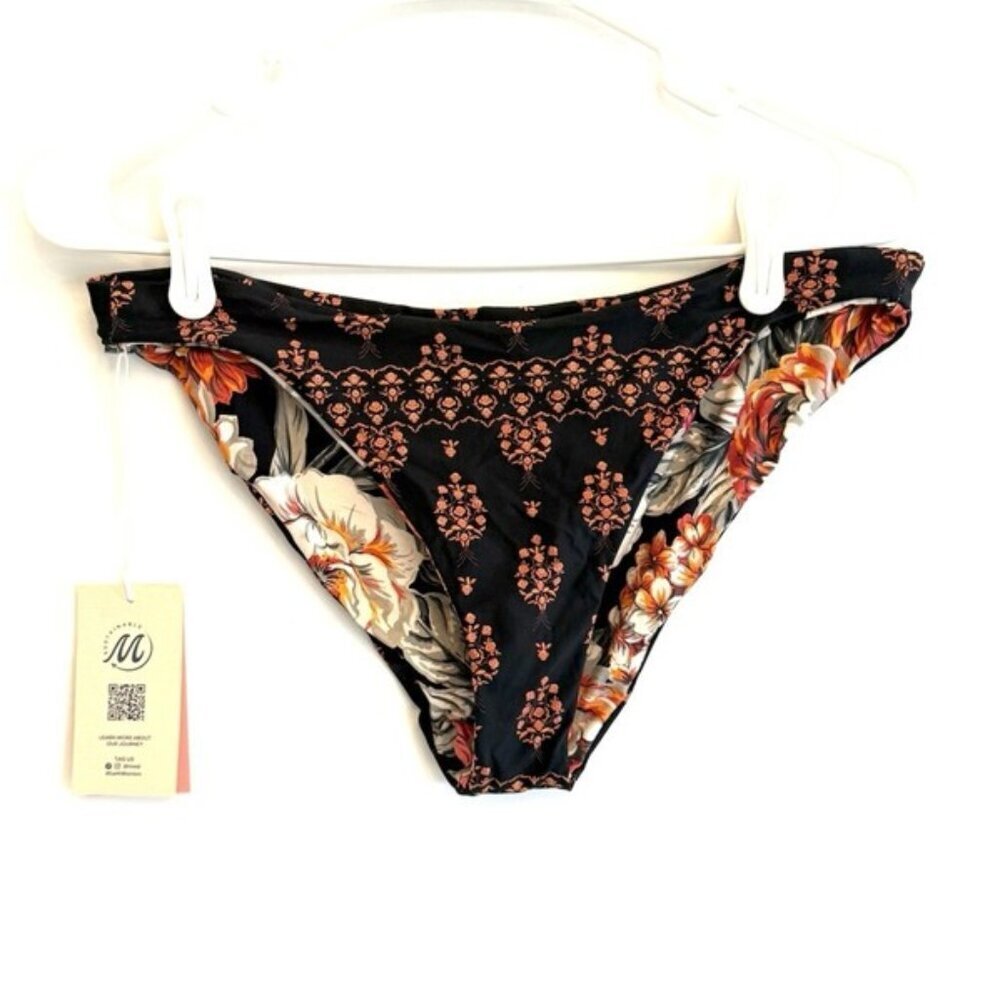 Maaji Women’s Black Hipster Bikini Bottom Size XL